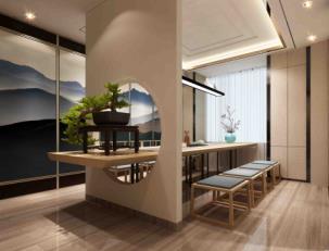福田办公室装修|新颖的中国风餐厅设计